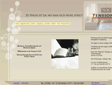 Tablet Screenshot of pension-frick.de